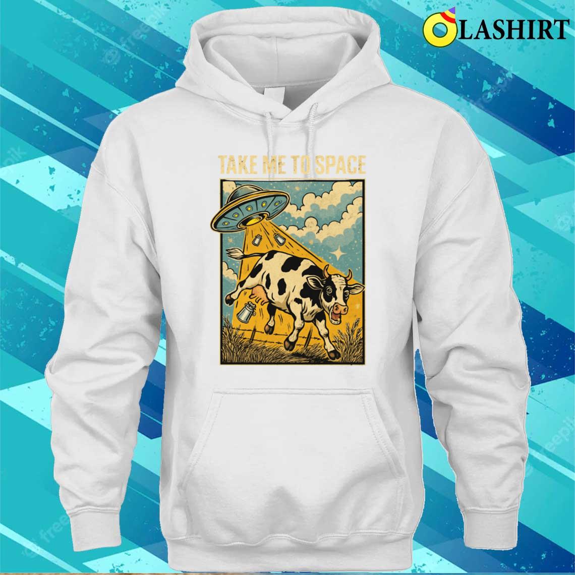 Ufo Cow Abduction T-shirt Unisex Hoodie