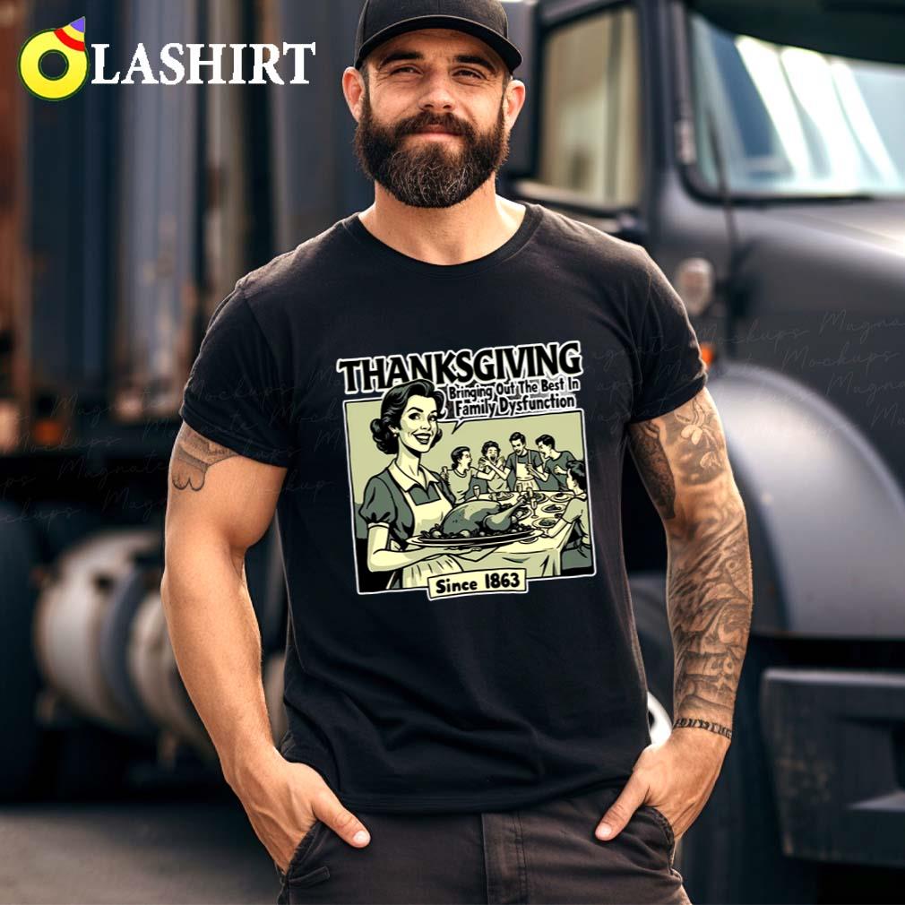 Vintage Retro Thanksgiving Shirt, Funny Thanksgiving Shirt Best Sale