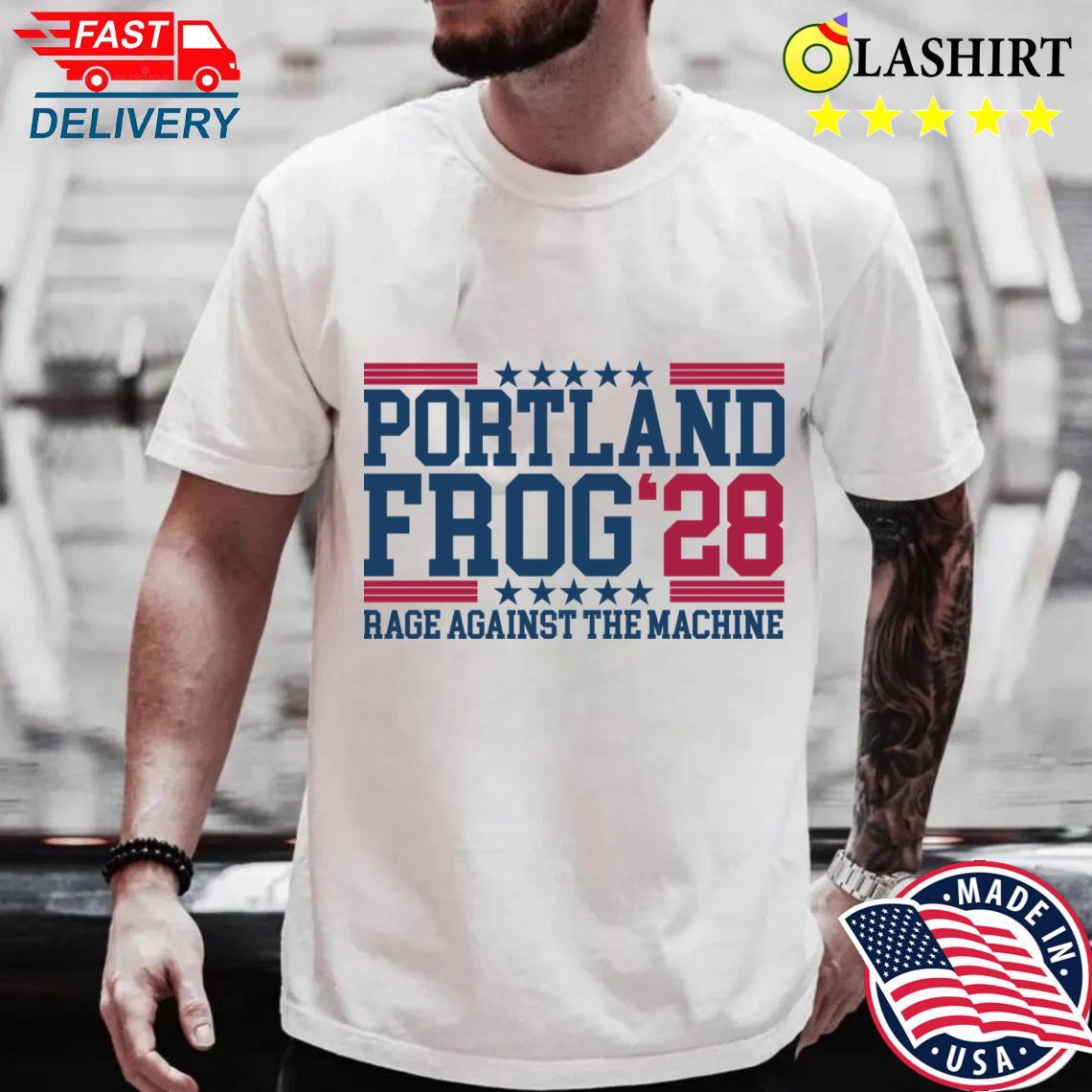 Anti Fascism Portland Frog 28 T-shirt Best Sale