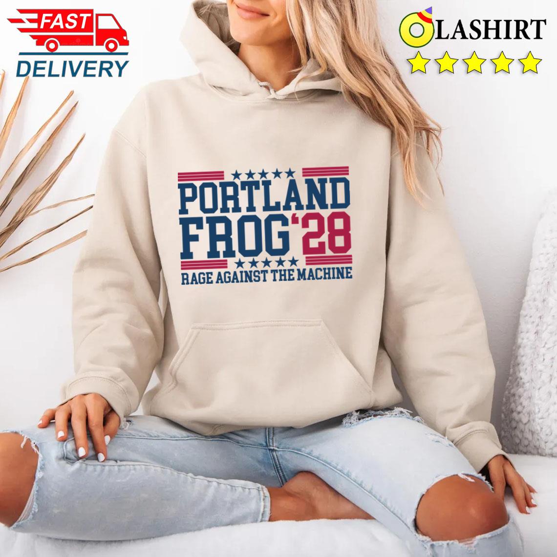 Anti Fascism Portland Frog 28 T-shirt Unisex Hoodie