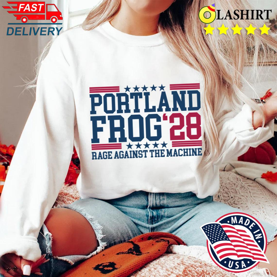 Anti Fascism Portland Frog 28 T-shirt Sweater Shirt