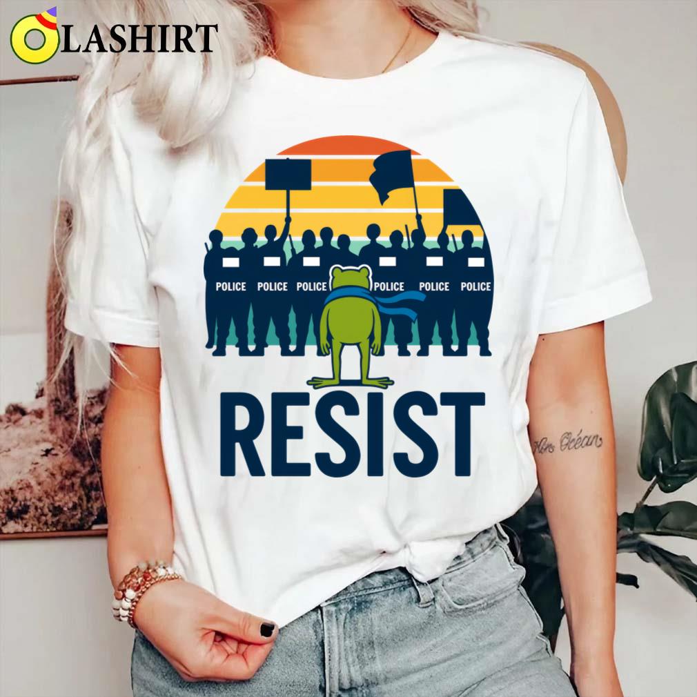 Anti Fascism Rage Against The Machine Portland Frog T-shirt Classic Shirt