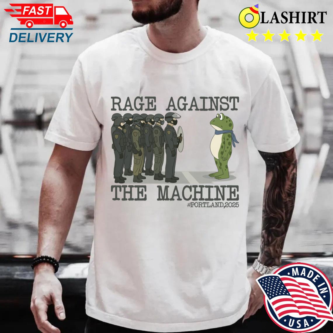 Anti Trump Portland Freedom Frog Anti Ice T-shirt Best Sale