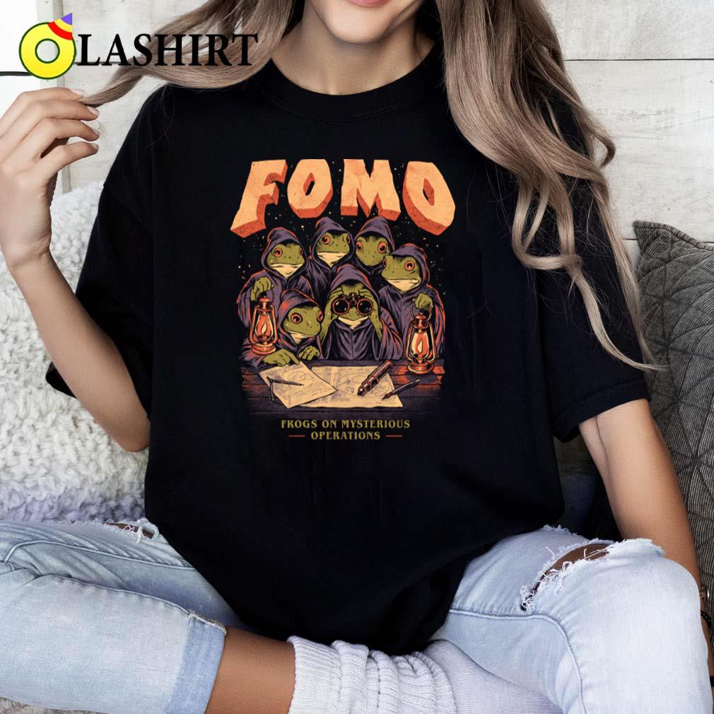 Fomo Frogs On Mysterious Operations T-shirt Classic Shirt