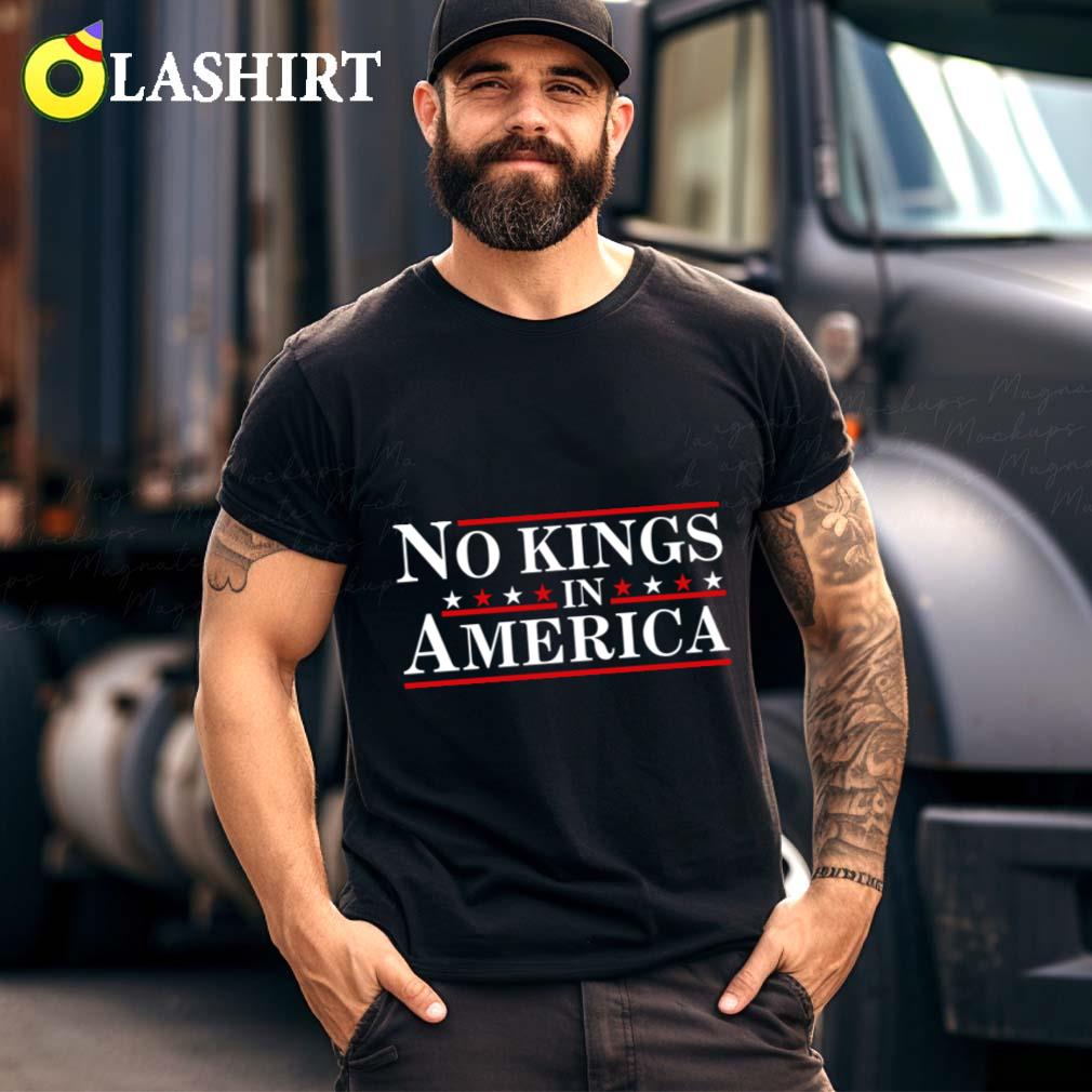 Freedom Usa T-shirt, No Kings In America Political Graphic Tee Best Sale