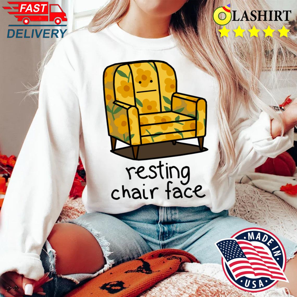 Funny Buttercup Resting Chair Face T-shirt Sweater Shirt