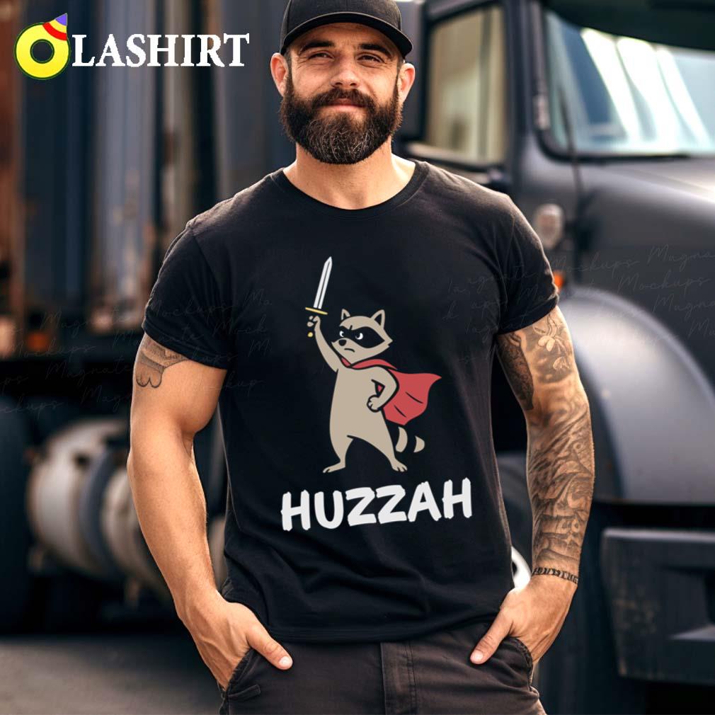 Huzzah Raccoon T-shirt Best Sale