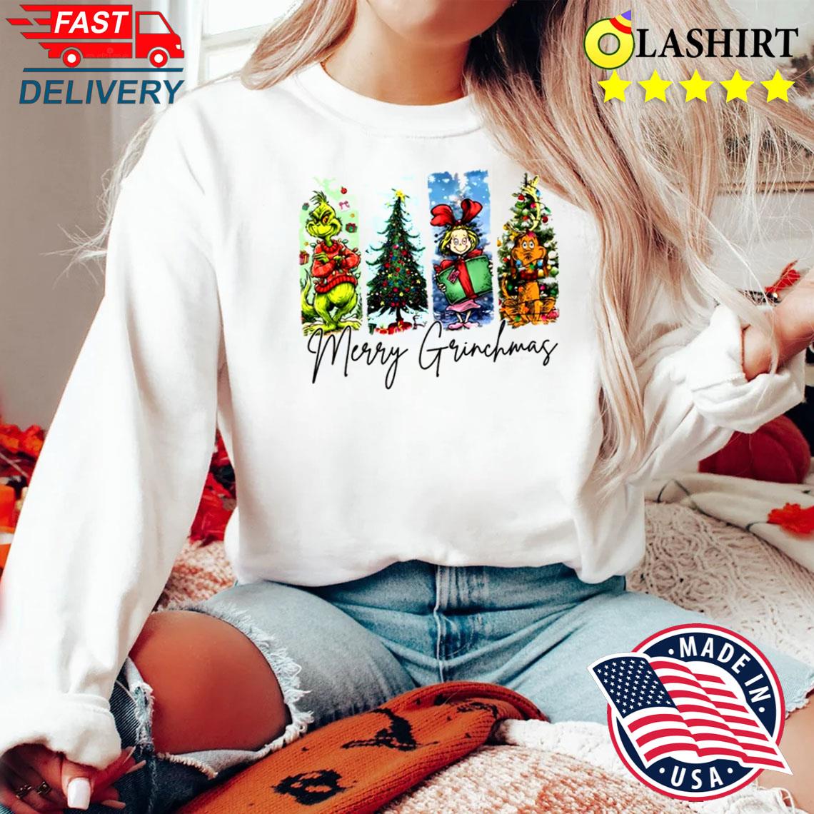 Merry Grinchmas T-shirt Sweater Shirt
