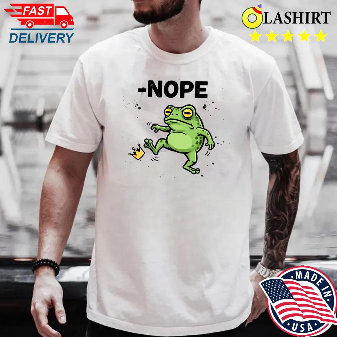 No King In America Frog Shirt, No King Shirt Best Sale