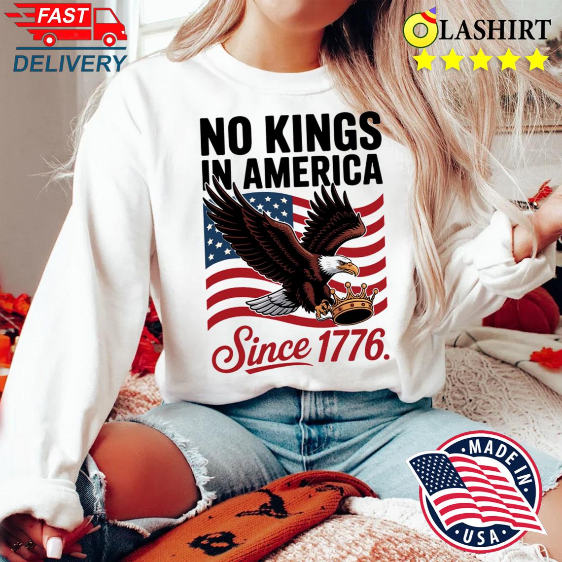 No Kings In America Anti Trump Resistance Shirt Sweater Shirt
