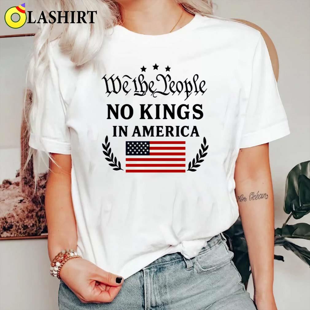 No Kings In America, Democracy Tee Protest Gift For Anti Maga Classic Shirt