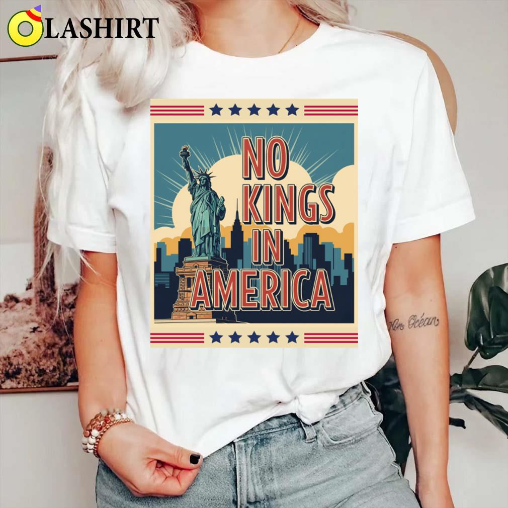 No Kings In America Liberty Design Classic Shirt