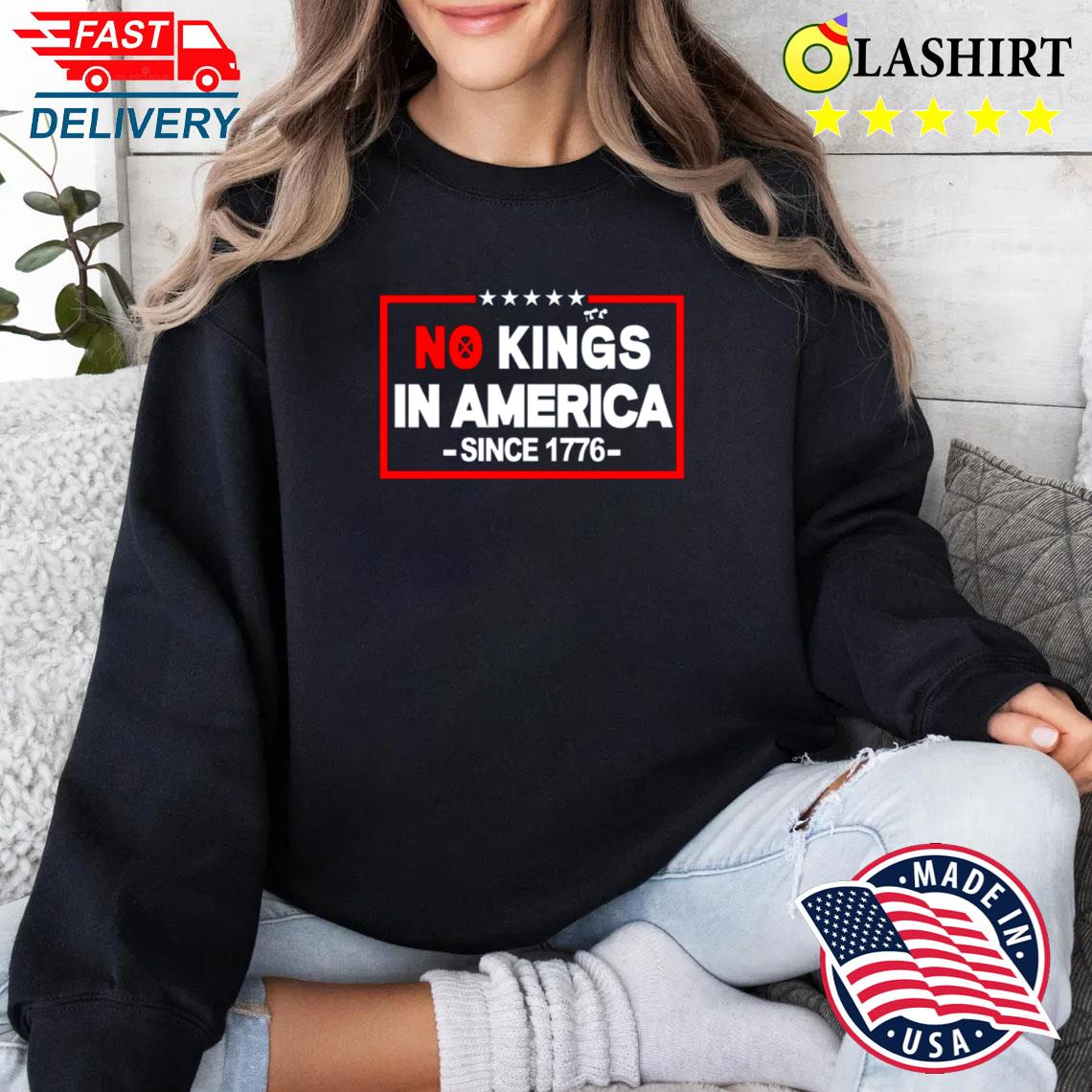 No Kings In America, Pro Democracy Resistance Tee Sweater Shirt