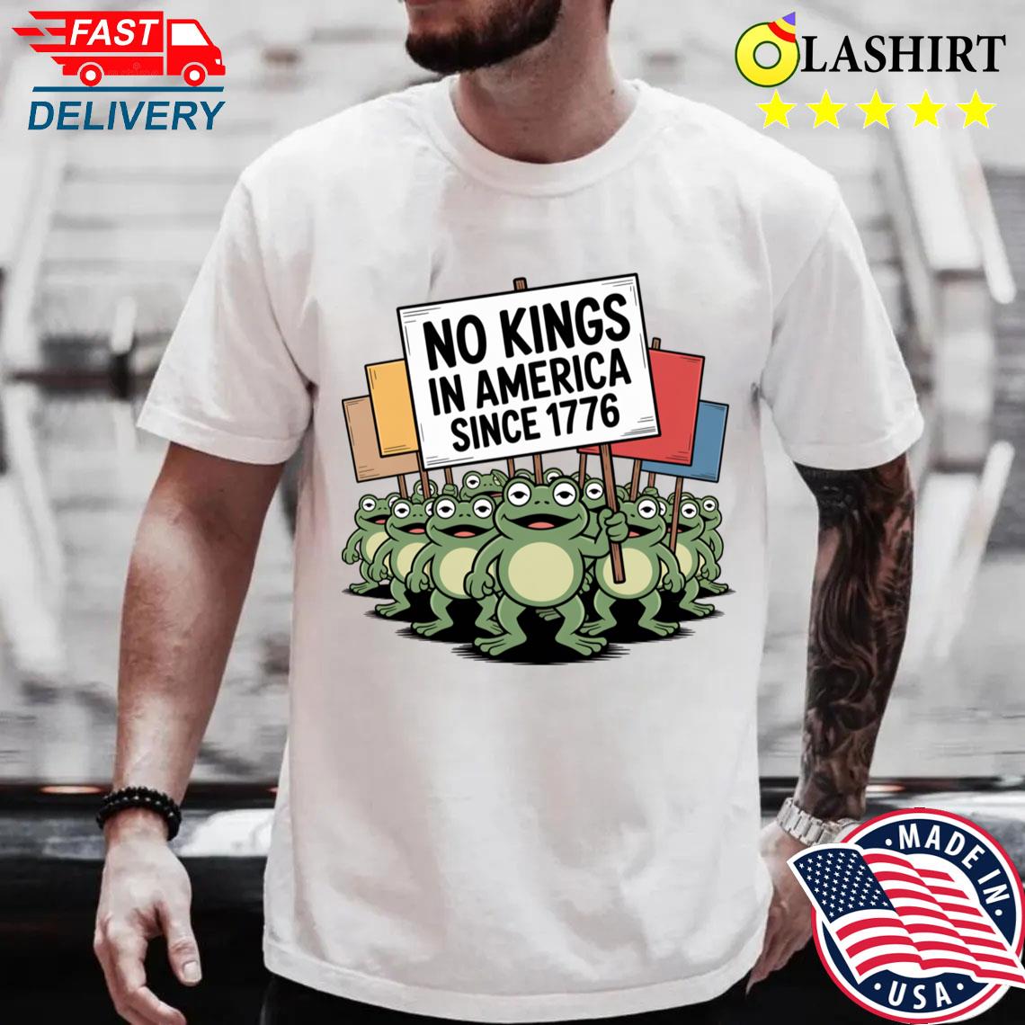 Portland Frog Protest Against Fascism No Kings In America Together Stronger T-shirt Best Sale