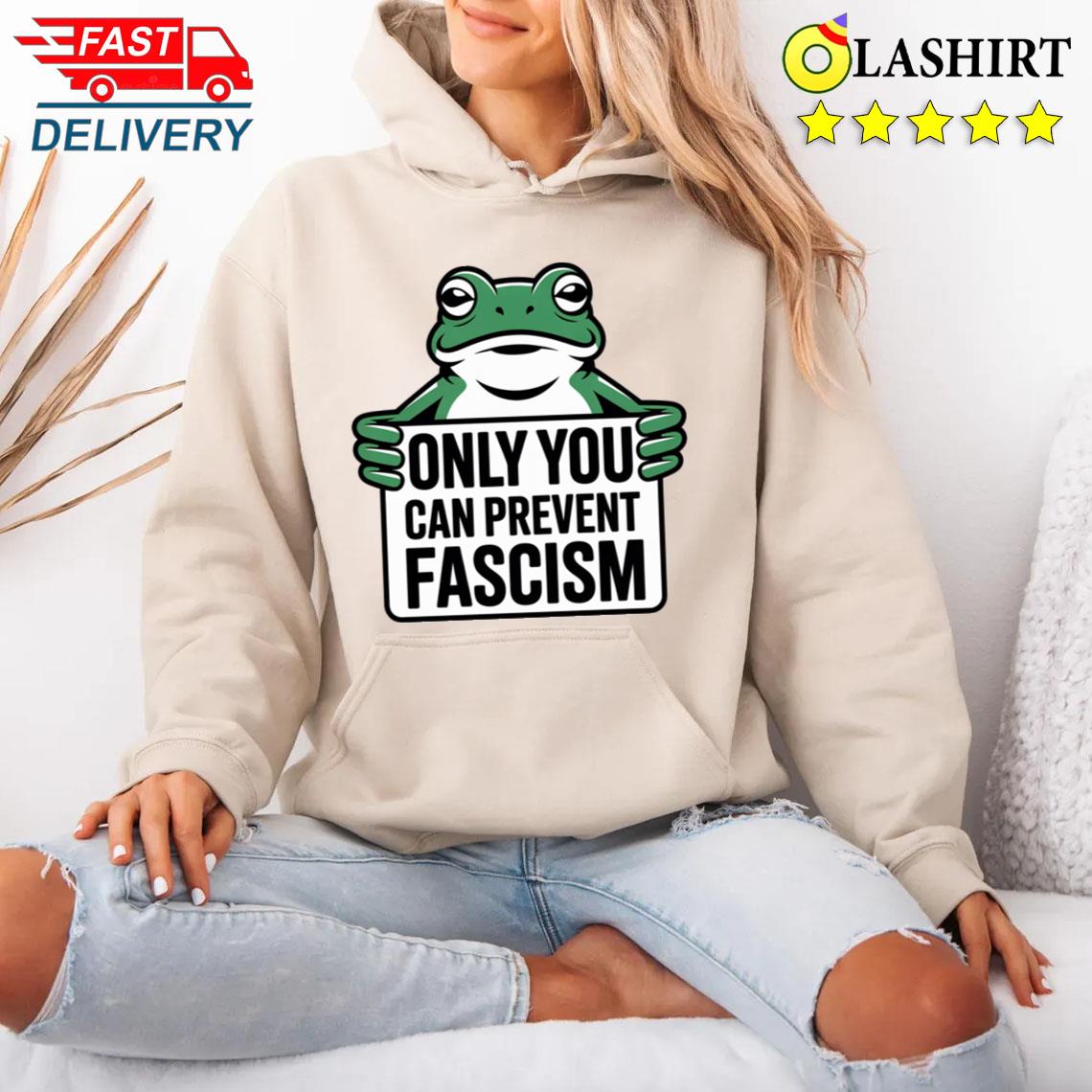 Portland Frog Protest Resist Fascist No Kings In America Anti Trump T-shirt Unisex Hoodie