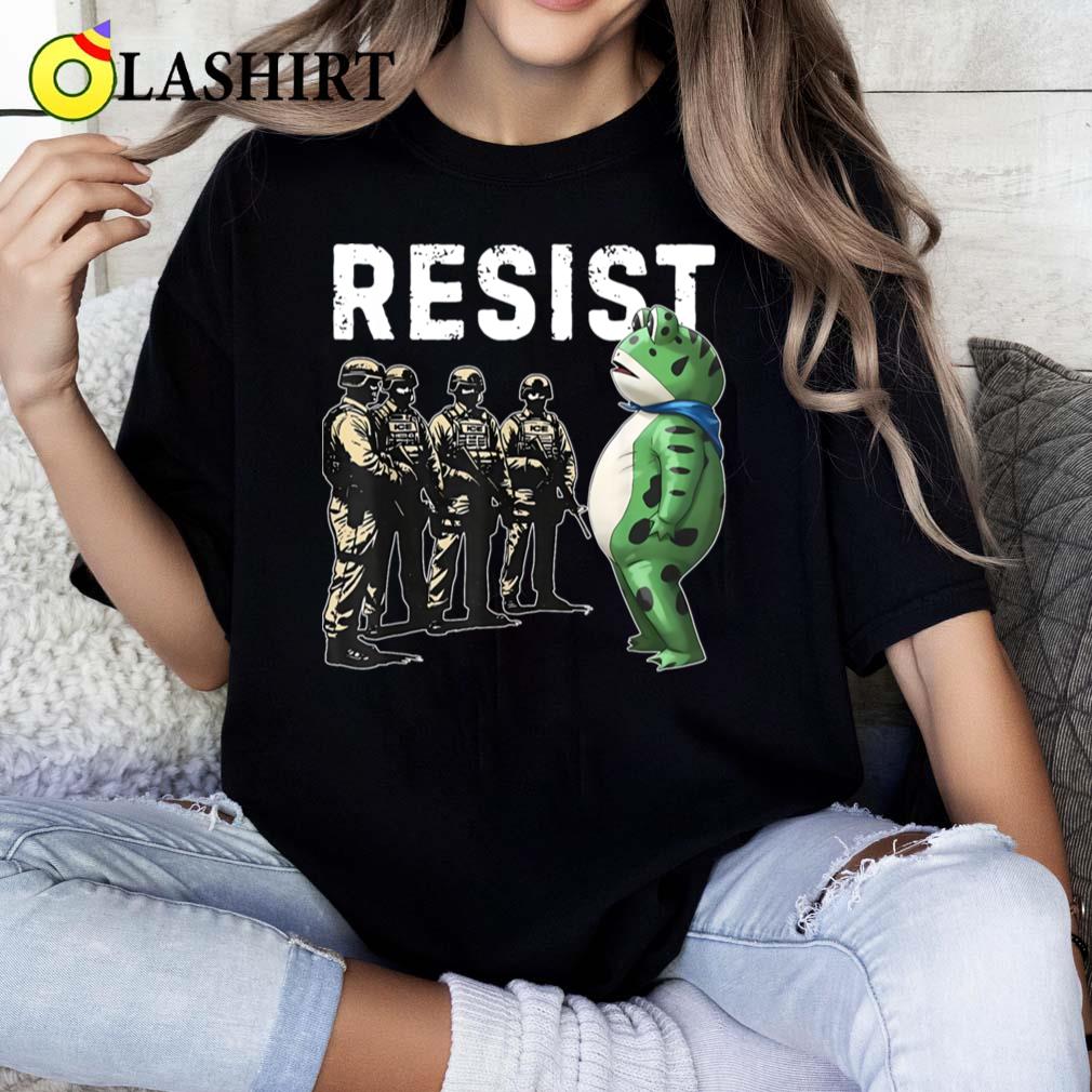 Portland Frog Resist Protest T-shirt Classic Shirt