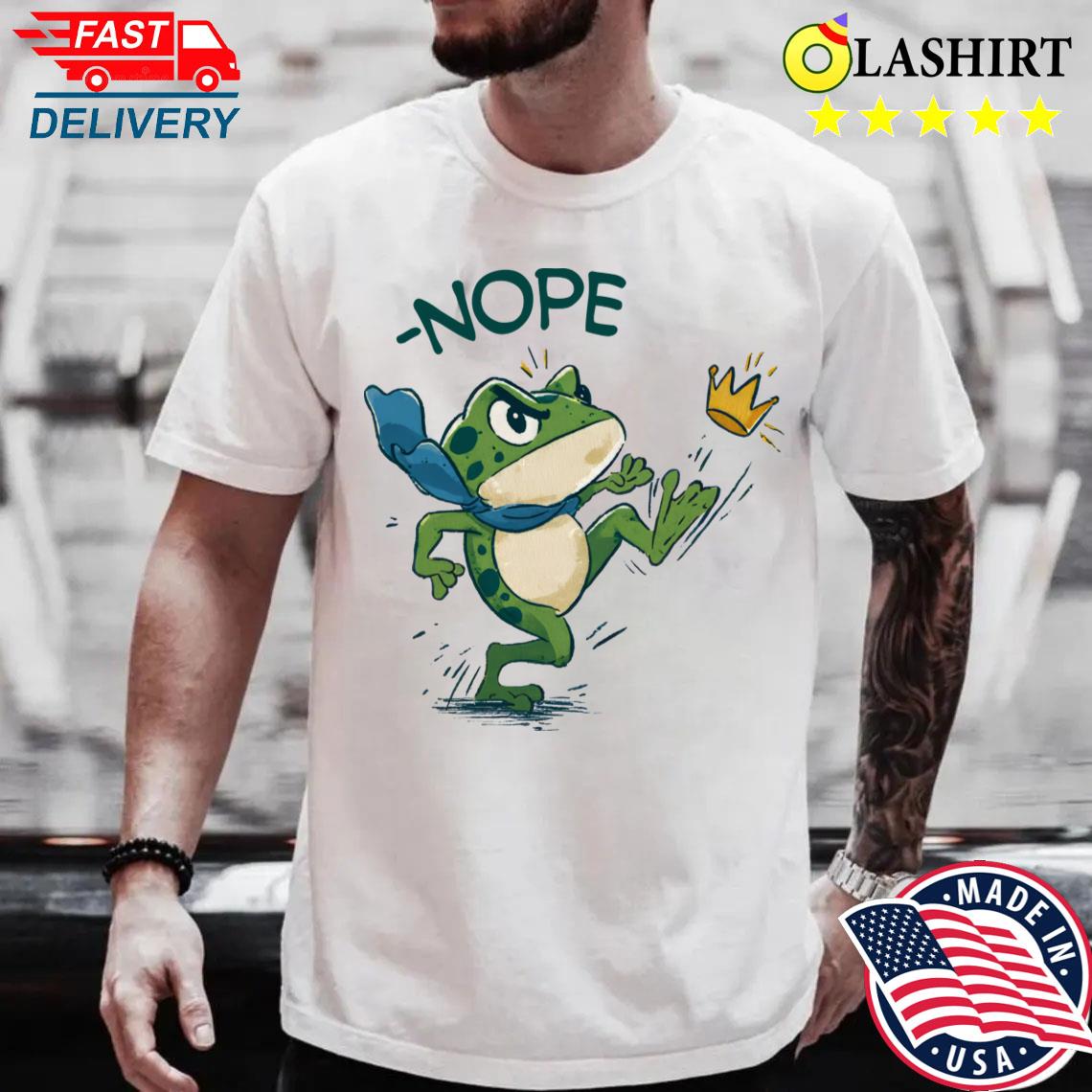 Portland Frog Tee No Kings In America M8573 T-shirt Best Sale