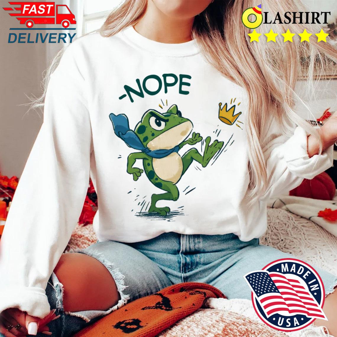 Portland Frog Tee No Kings In America M8573 T-shirt Sweater Shirt
