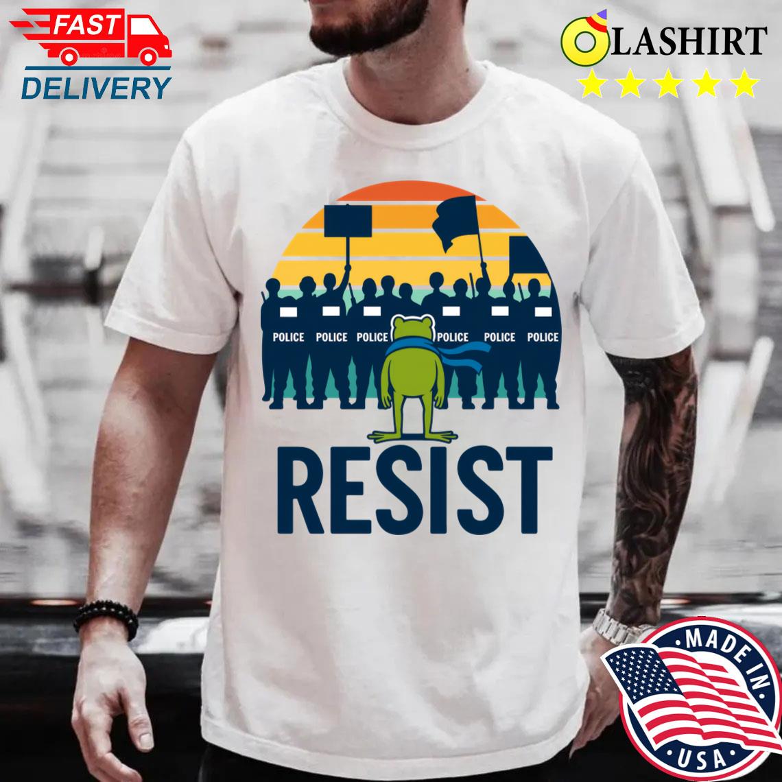 Anti Fascism Rage Against The Machine Portland Frog T-shirt