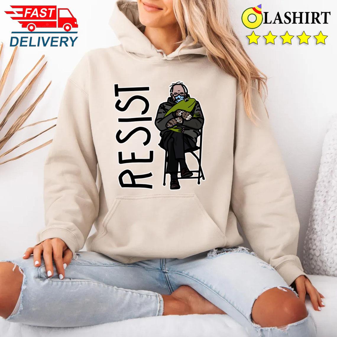Resist Frog Bernie Sanders T-shirt Unisex Hoodie