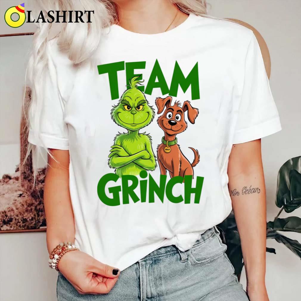 Team Grinch With Max Dog Christmas Funny Holiday T-shirt Classic Shirt