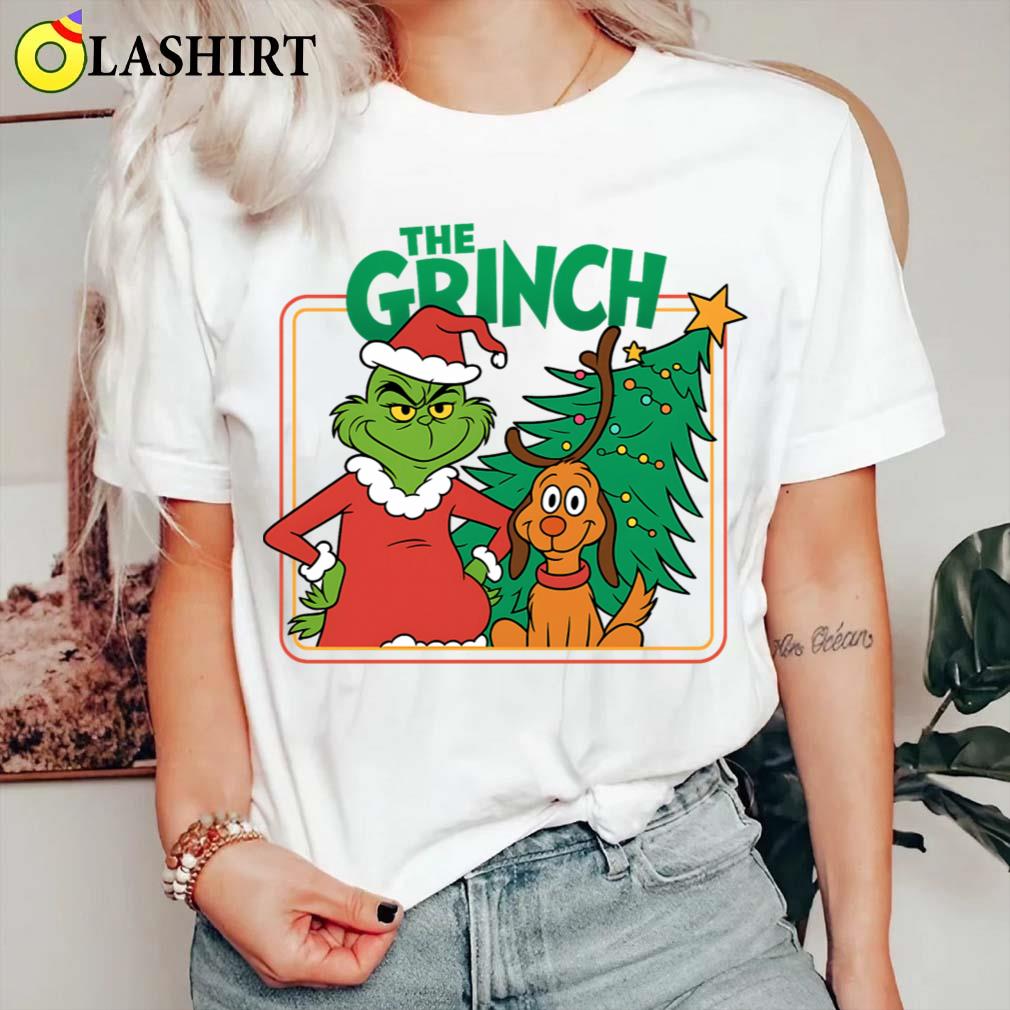 The Grinch Christmas Tree With Max Dog Funny Holiday T-shirt Classic Shirt The Grinch Christmas Tree With Max Dog Funny Holiday T-shirt Classic Shirt