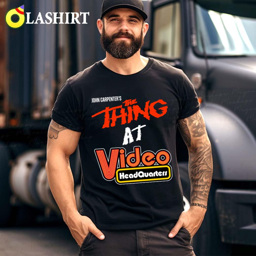 The Thing At Video Headquarters 80s Style Video Rental T-shirt Best Sale
