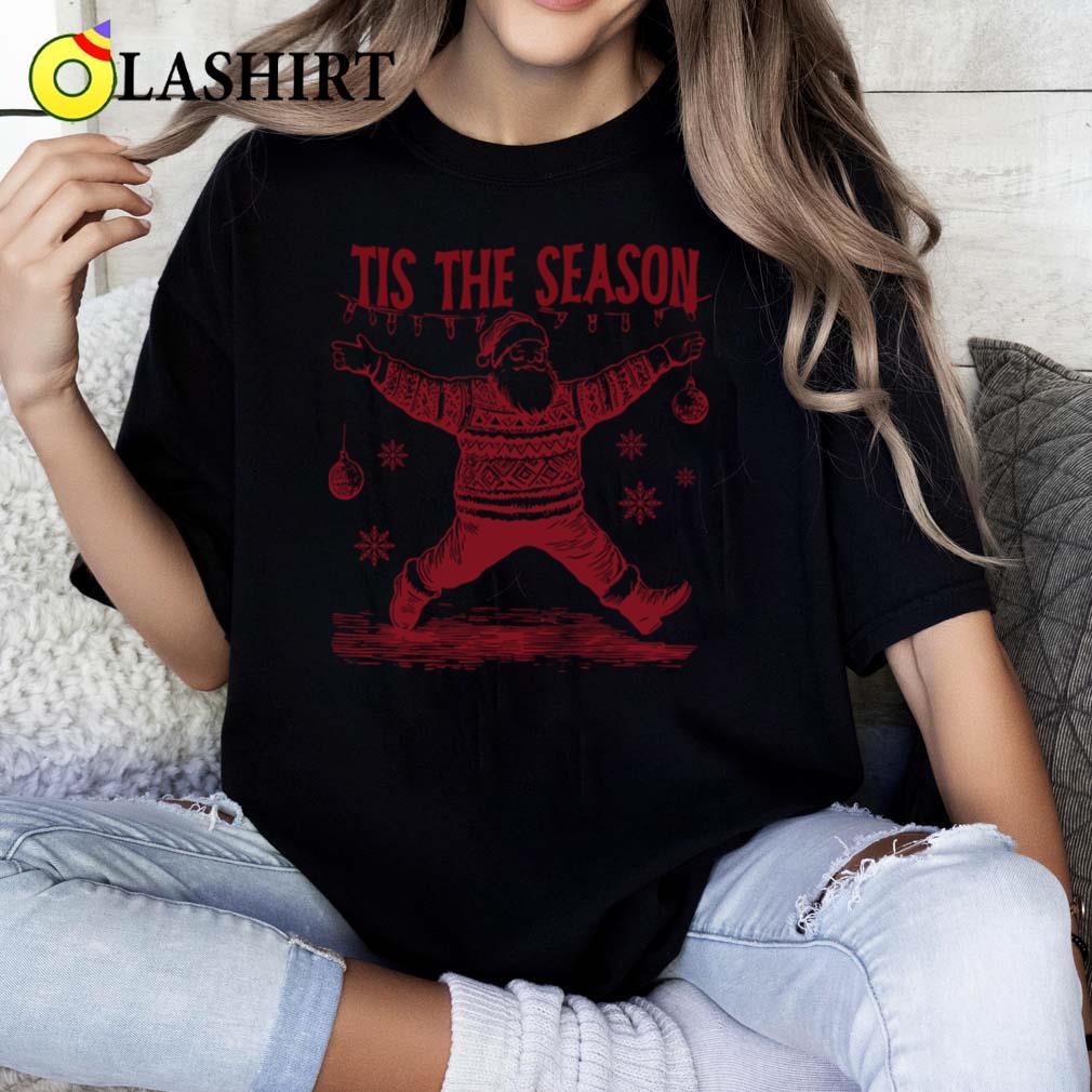 Tis The Season Christmas Dancing Santa T-shirt Classic Shirt