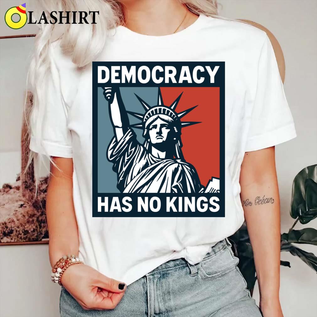 Usa Independence Tee, No Kings In America Freedom Graphic Classic Shirt