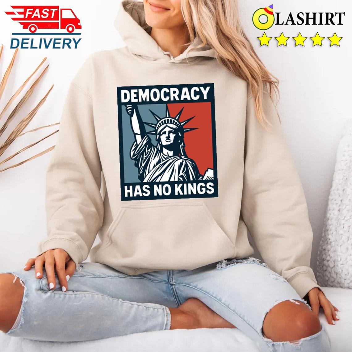 Usa Independence Tee, No Kings In America Freedom Graphic Unisex Hoodie