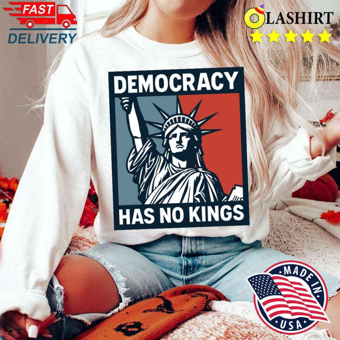 Usa Independence Tee, No Kings In America Freedom Graphic Sweater Shirt