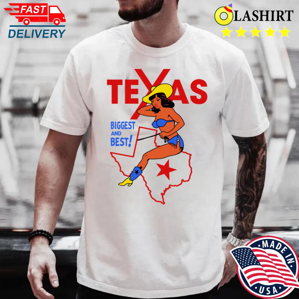 Texas Vintage Western Cowgirl Travel Souvenir T-shirt