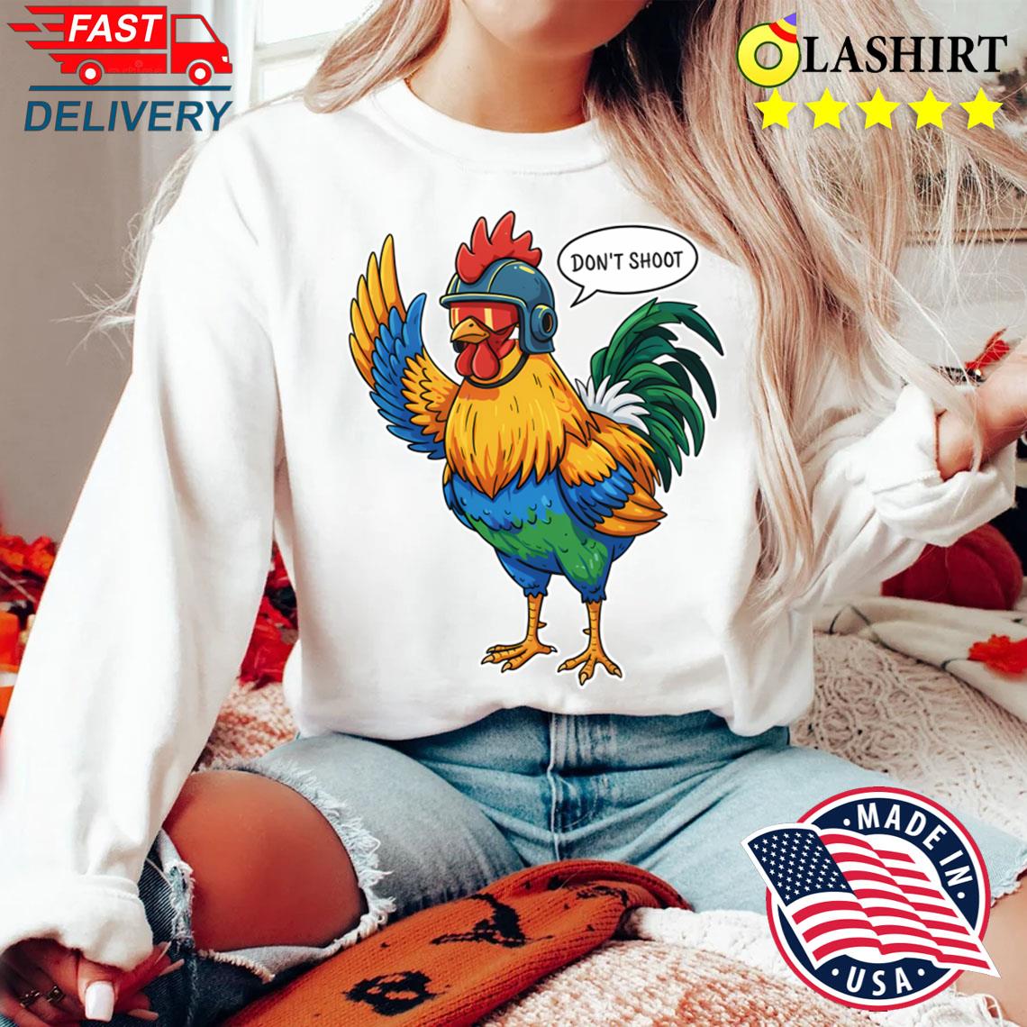 Arc Raiders Don't Shoot Gaming T-shirt Unisex Cotton Graphic Tee Sweater Shirt