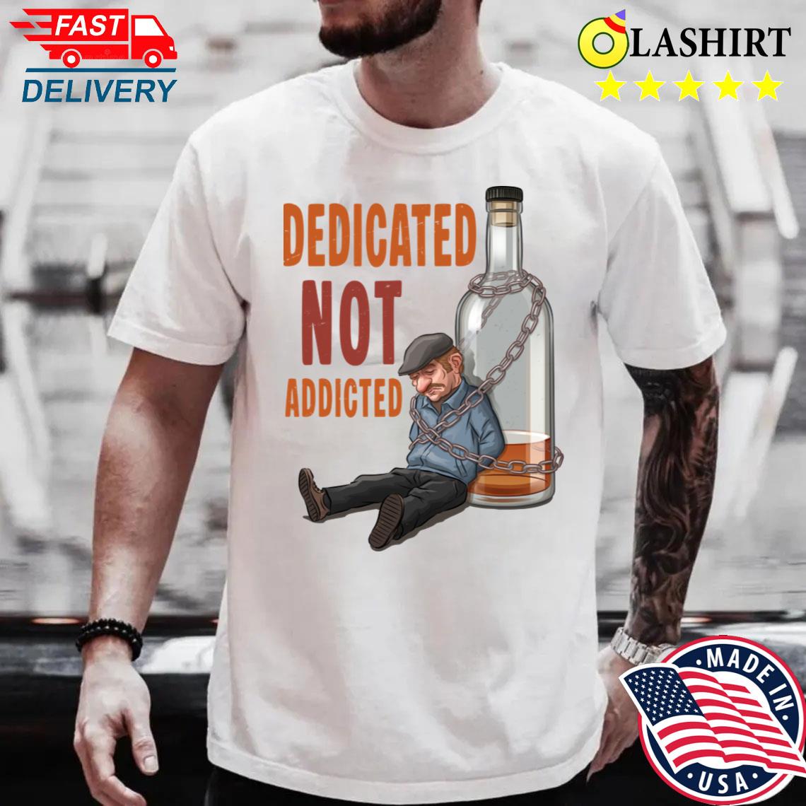 Funny Drunk Man Art - Whiskey Humor Design T-shirt Best Sale