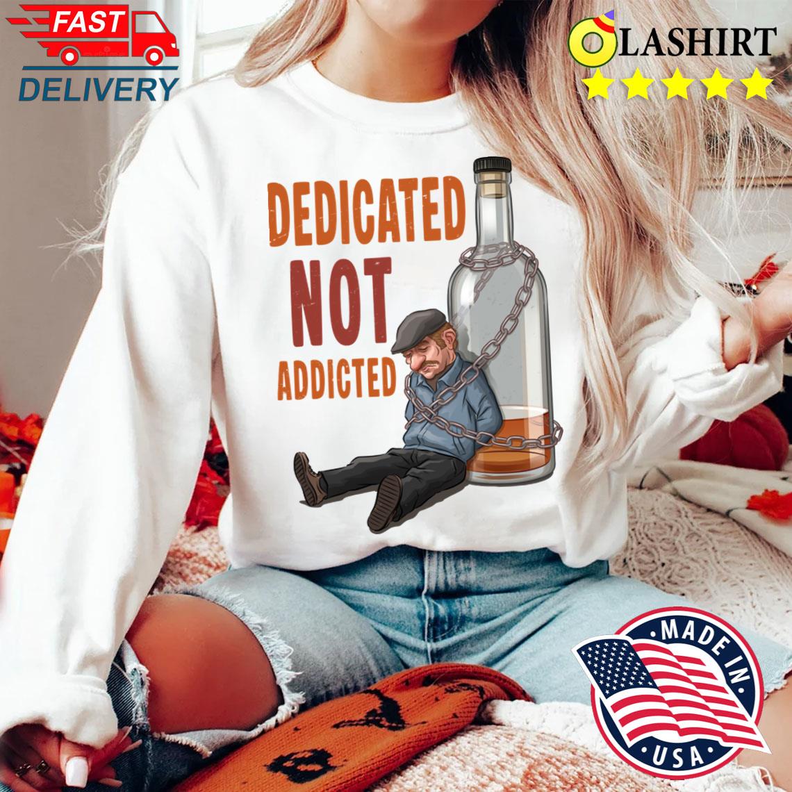 Funny Drunk Man Art - Whiskey Humor Design T-shirt Sweater Shirt