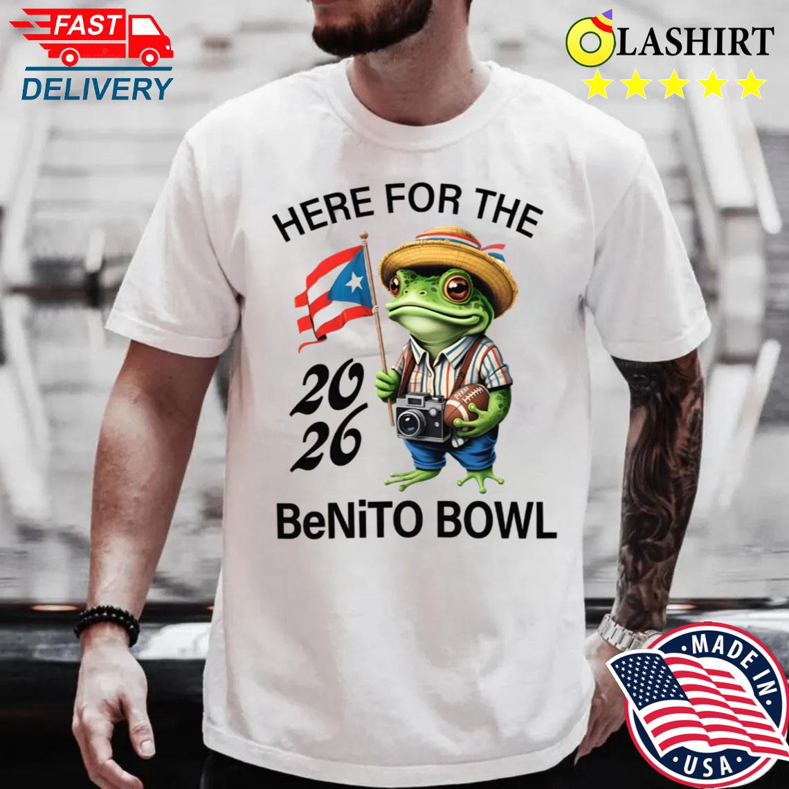 Here For The Benito Bowl Bad Bunny T-shirt Best Sale
