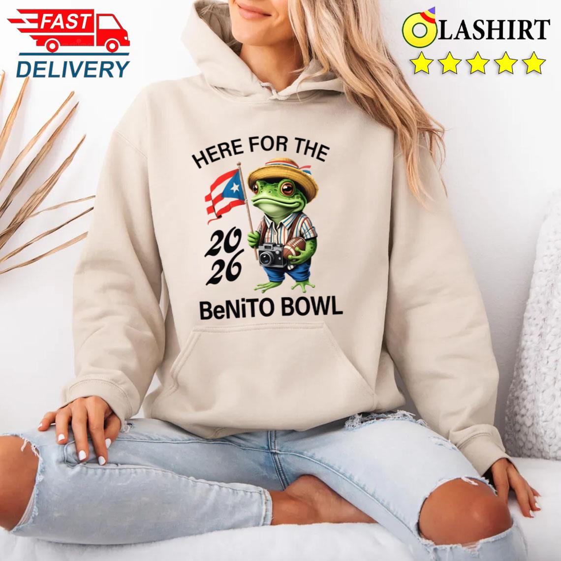 Here For The Benito Bowl Bad Bunny T-shirt Unisex Hoodie