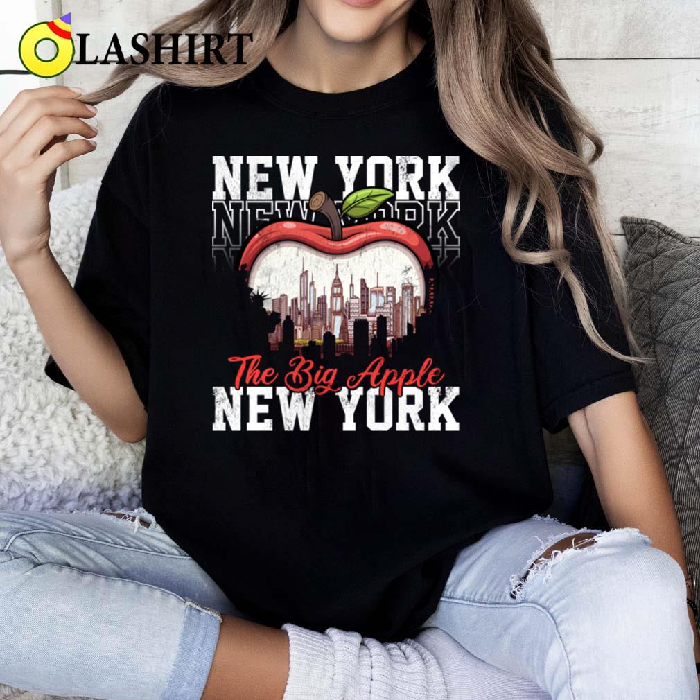 New York The Big Apple Cartoon Cityscape T-shirt Classic Shirt New York The Big Apple Cartoon Cityscape T-shirt Classic Shirt