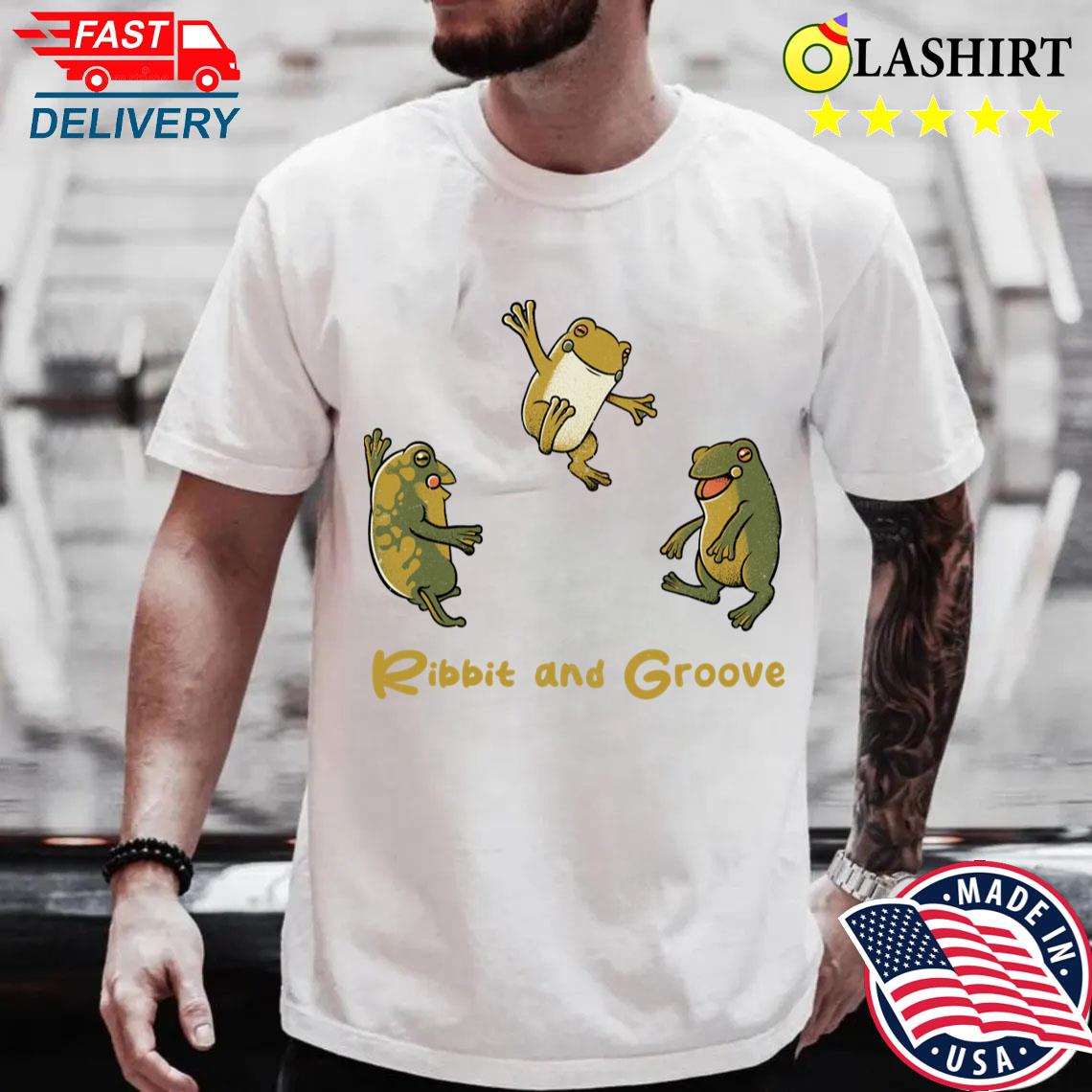 Ribbit And Groove Funny Frog By Tobe Fonseca T-shirt Best Sale